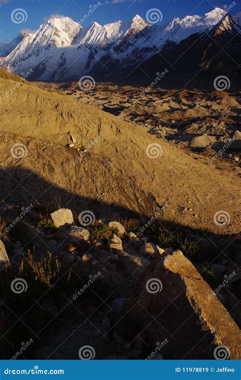 Karakoram peaks III stock image. Image of asia, moraine - 11978819