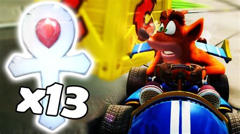 Crash Team Racing Nitro Fueled All Platinum Relics CNK Tracks Hard