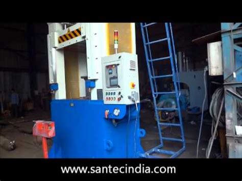 DEEP DRAWING PRESS WITH BOTTOM CUSHIONING SANTEC MAKE YouTube