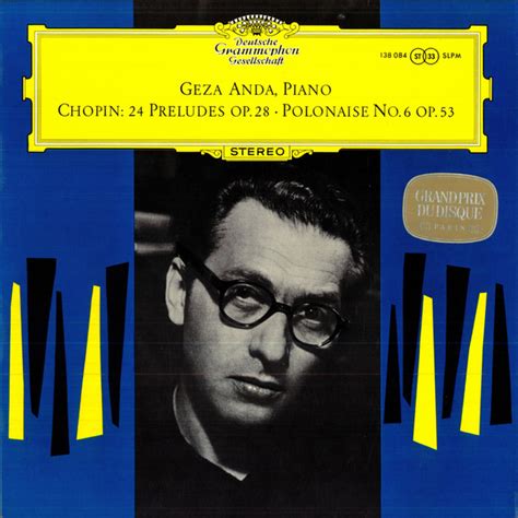 Chopin Geza Anda 24 Preludes Op 28 Polonaise No 6 Op 53 Vinyl