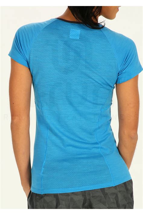 Icebreaker Tee Shirt Spark W Femme Bleu Pas Cher