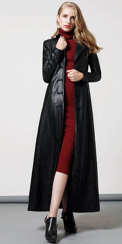 Leather Coat Daydreams PU Leather Maxi Coat