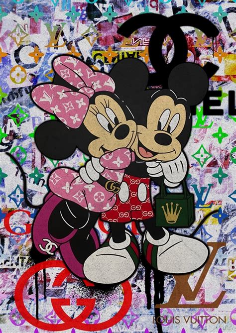 Pop Art Minnie And Mickey Lv Posters And Prints By Theodore Brewer Printler