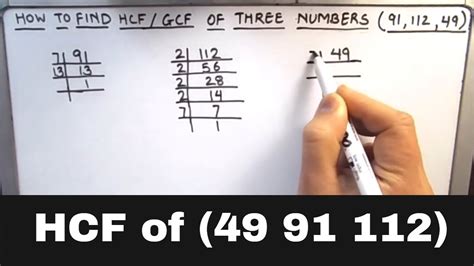 How To Find HCF GCF Of Three Numbers Finding HCF Of Three Numbers