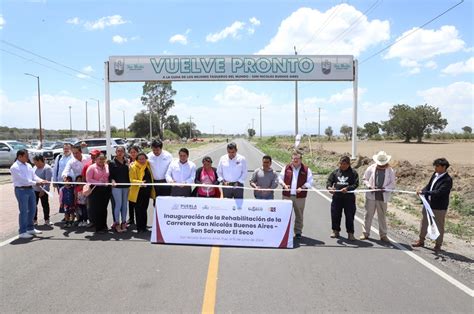 Céspedes inaugura rehabilitación de carretera en San Nicolás Buenos