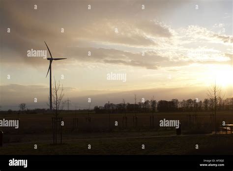 Sunset germany landscape Stock Photo - Alamy