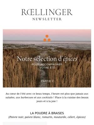 Code Promo Epices Roellinger De R Duc En Janvier