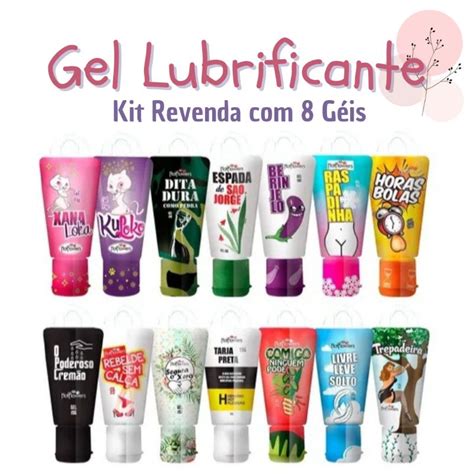 GEL Lubrificante Íntimo Kit Atacado e Revenda 8 Géis Variados