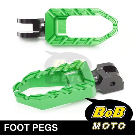 For Kawasaki ZRX 1200 S R 02 09 08 07 CNC BUZZ Rider Front Foot Pegs