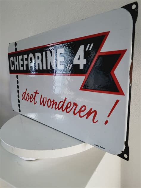 Chefarine Reclamebord Langcat Bussum Bord Reclamebord