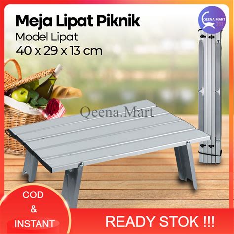 Jual Meja Lipat Piknik Foldable Portable Aluminium X X Cm