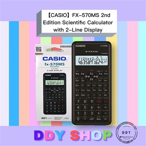 Casio Fx 570ms 2nd Edition Scientific Calculator With 2 Line Display 1 Year Warranty Shopee