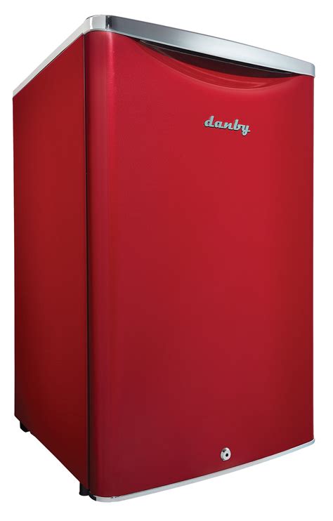 Apt Size Fridge By Danby 4 4 Cu Ft 124 L Energy Star Retro Mini All Refrigerator In Metallic