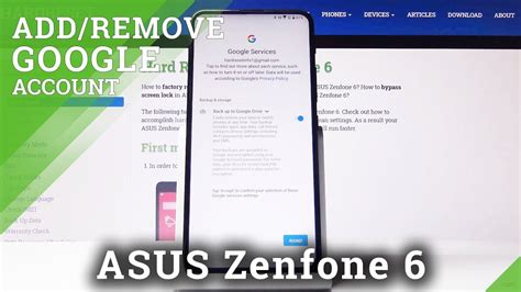 How To Use Google Account On ASUS Zenfone 6 Create Use Or Remove