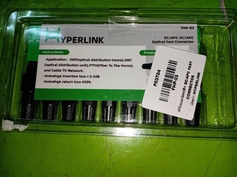 Hyperlink Fhp 03 หัวไฟเบอร์ออฟติก Scapc Fast Connector ราคา 100 บาท