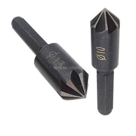 2pcs HCS Countersink Drill Bit Set 10mm 13mm Woodworking Reaming