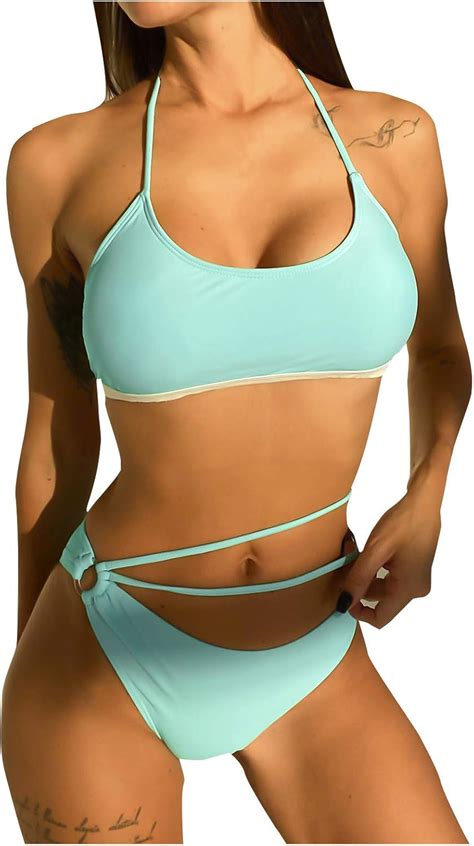 Bikini Set Damen Sexy Sport Bikini Set Westeober Oberteile Mit Niedrig