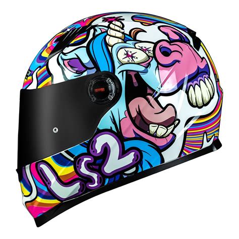 Capacete LS2 FF358 Classic Bubble Cavalo de Aço Motos