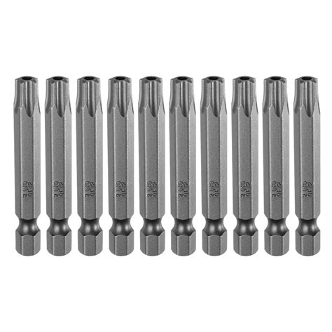 Uxcell 10pcs TS40 Magnetic Security Star 5 Point Torx Screwdriver Bit 1