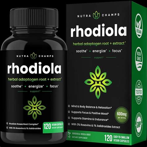 Amazon SPEC Rhodiola Rosea Capsules 120 Rosavin Plus