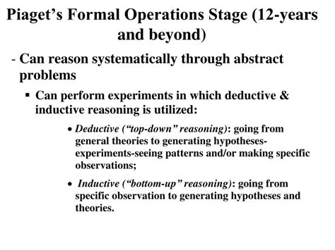 Ppt Fairfield University Psychology 163 Lecture 7 Piaget And