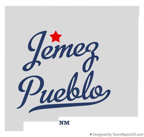 Map of Jemez Pueblo, NM, New Mexico