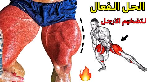 6 تمارين لتضخيم الارجل Leg Workout For Mass Youtube