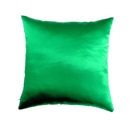 Green Pillow Covers Satin Throw Pillow Pillow Decorative