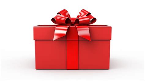 Premium AI Image | open red gift box red present box with red ribbon ...