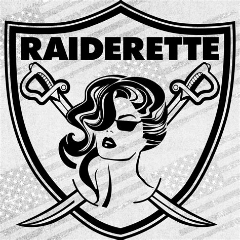 Raiderette Vinyl Decal Female Las Vegas Raider Fan Decal Etsy