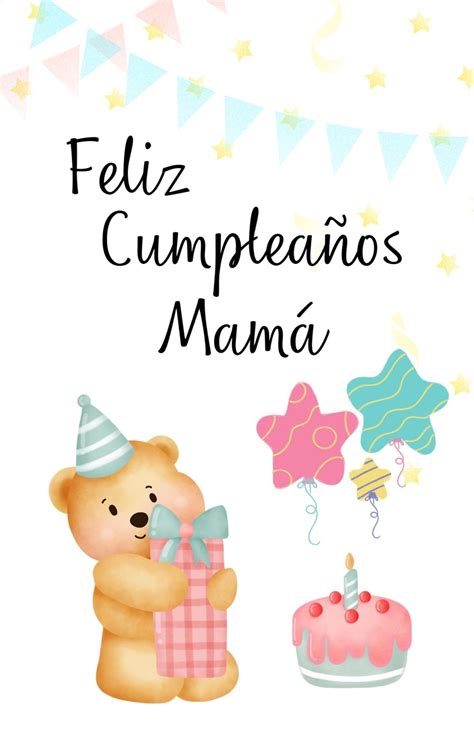 Feliz Cumpleanos Carta, Feliz Cumpleanos Mama, Feliz Cumpleanos Card, Happy Birthday Card for ...