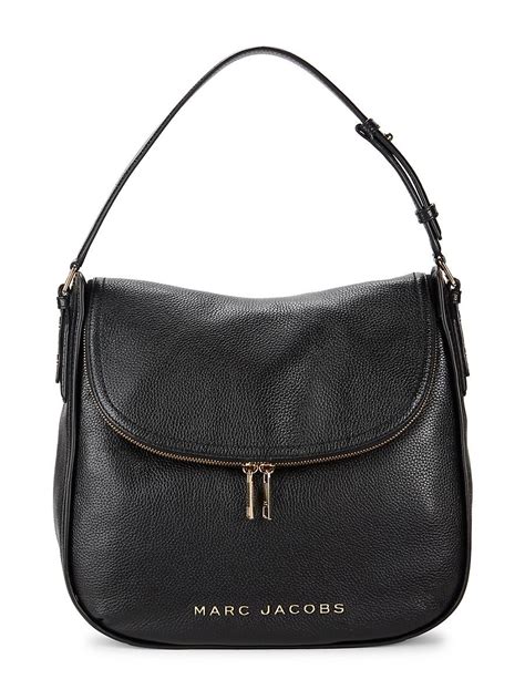 Marc Jacobs Leather Hobo Bag In Black Lyst