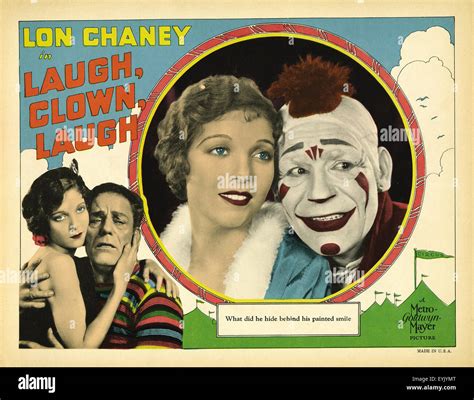 Laugh, Clown, Laugh - Movie Poster Stock Photo - Alamy