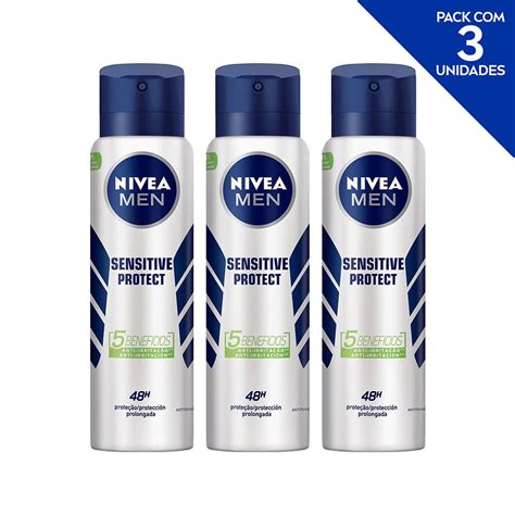 Desodorante Antitranspirante Aerosol NIVEA Men Sensitive Protect 150ml