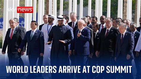 World Leaders Arrive At Cop Summit Youtube