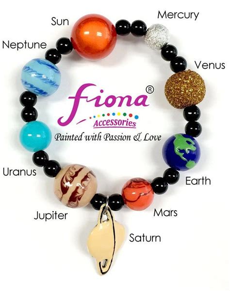 Galaxy Solar System Bracelet Universe Planet Outer Space Etsy In