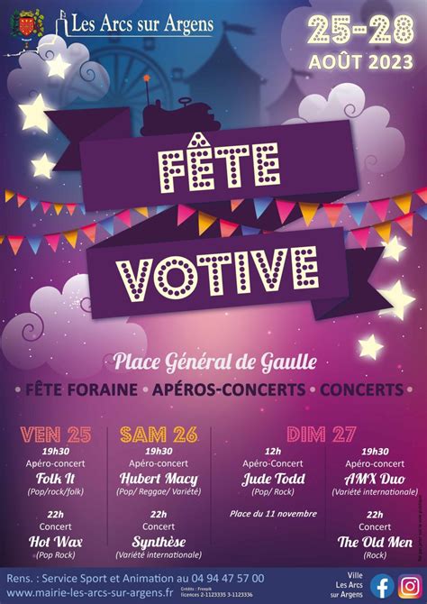 La Fête Votive Mairie des Arcs sur Argens