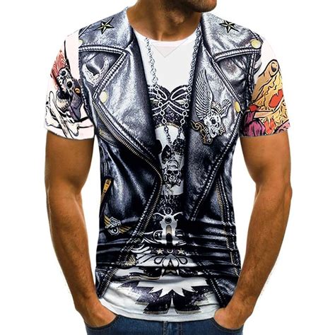 Buy Fashion Hip Hop Summer Men T Shirt Casual 3d Printed O Neck Short