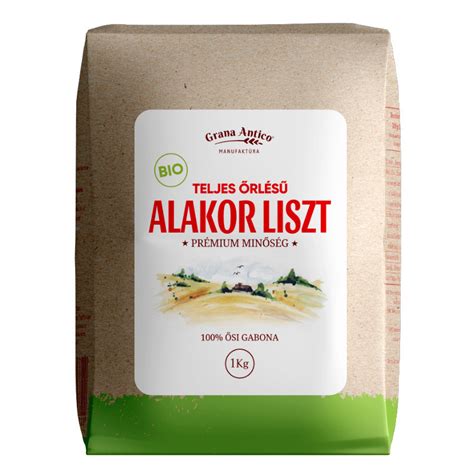 Alakor Liszt Kövesmalmi Teljes őrlésű 1kg Bio