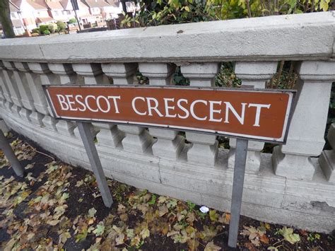 Ford Brook Bescot Crescent Bescot Walsall Road Sign A Photo On