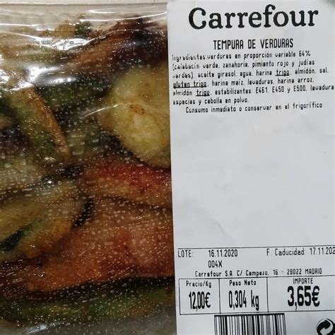 Carrefour Tempura De Verduras Reviews Abillion