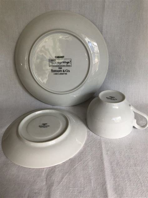 Cabaret Frank Lloyd Wright Tiffany And Co Cup Saucer And Plate 7 12 1990