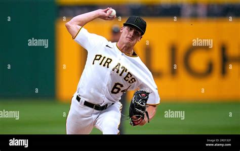 pittsburgh pirates starting pitcher quinn priester delivers