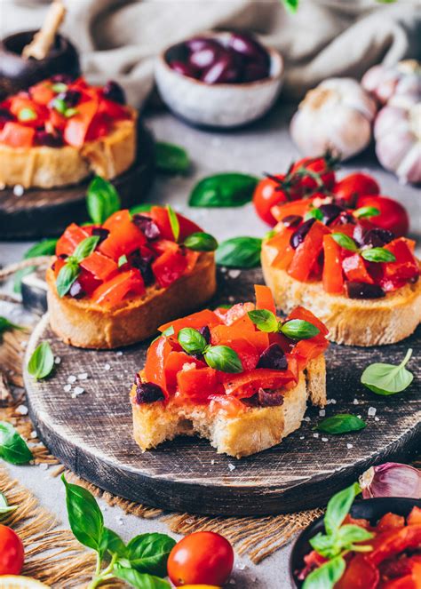 Bruschetta Rezept Einfache Tomaten Knoblauch Crostini Bianca