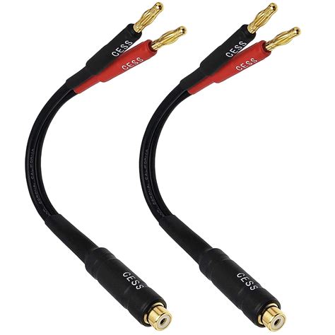 Inch Banana Plugs To Rca Cable Phono Speaker Cable Pack In Nepal