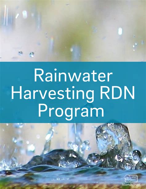 Rainwater Harvesting Rebate Program Islands Trust