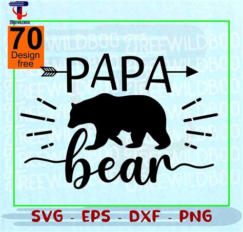 Papa Bear Svg Bear Svg Papa Svg Papa Png Fathers Day Svg Father S Day Svg Etsy