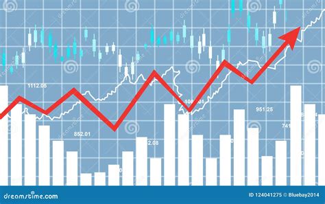 Grafico Finanziario Del Mercato Azionario Illustrazione Di Stock Illustrazione Di Grafico