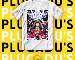 Camiseta Estampa Total Frente Monkey D Luffy Gears Elo