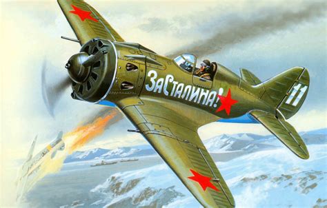 Wallpaper The Plane Fighter Art Ussr Bbc Wwii Okb Created